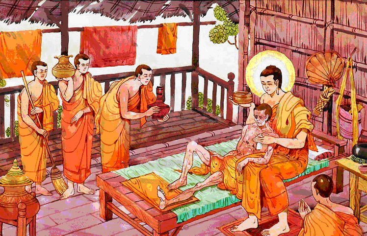 Đức Phật thăm vị tỷ kheo lâm bệnh - Cổng thông tin Phật Giáo Chư Sê