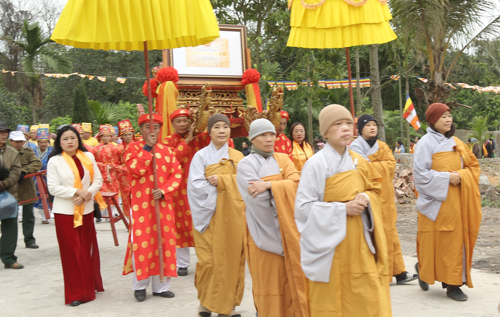 Nghi lễ rước bằng di tích lịch sử cấp tỉnh chùa An Biên
